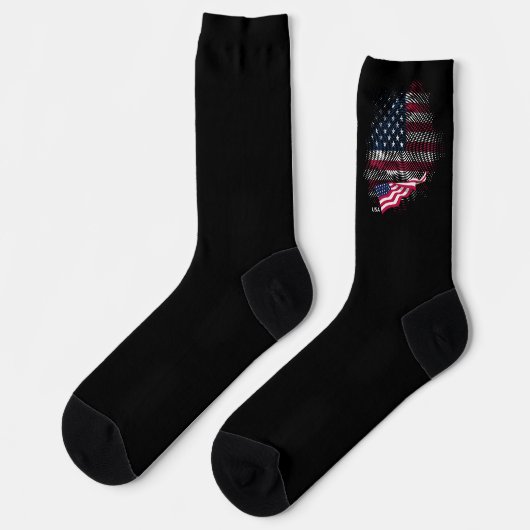 USA flag Socken (Linkes Detail)