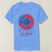 USA Flag Sonnenblumen Design Ameri T-Shirt (Design vorne)