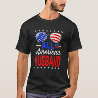 USA Flag Sonnenbrille All American Husband Patriot T-Shirt