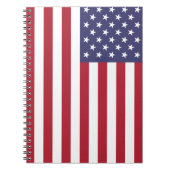 USA Flag Spiral Notebook Dairy Journal For School Notizblock (Vorderseite)