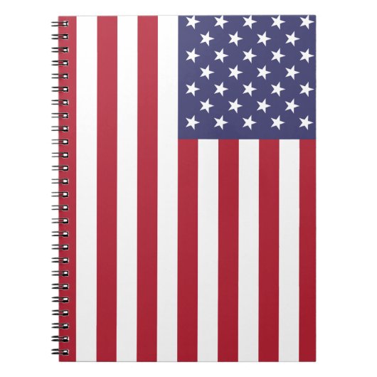USA Flag Spiral Notebook Dairy Journal For School Notizblock (Vorderseite)