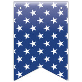 USA Flag, Star, Blue & White Star Jagd Wimpelkette (Zweite Fahne)