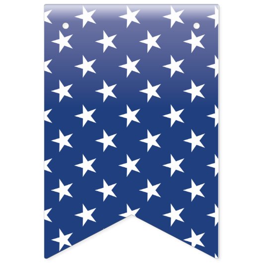 USA Flag, Star, Blue & White Star Jagd Wimpelkette (Zweite Fahne)