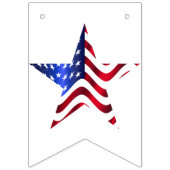 USA Flag, Star, Blue & White Star Jagd Wimpelkette (Dritte Fahne)