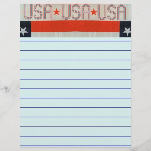 USA Flag Stationery (Vorderseite)