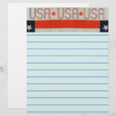 USA Flag Stationery (Vorne/Hinten)