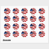 USA Flag Stickers (Blatt)