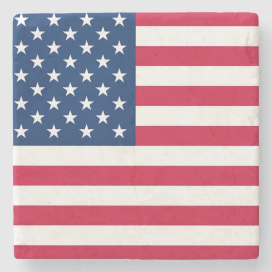 USA Flag Stone Untersetzer (Vorderseite)