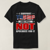 USA Flag Support Trump T-Shirt (Design vorne)