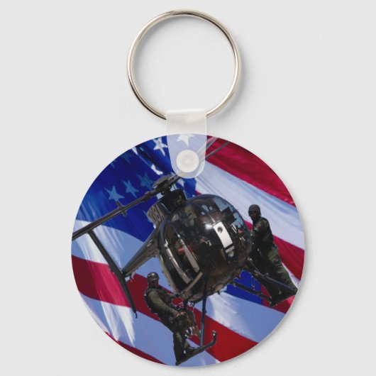 USA FLAG SWAT HELICOPTER SCHLÜSSELANHÄNGER (Vorderseite)
