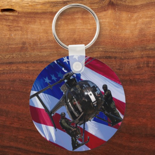 USA FLAG SWAT HELICOPTER SCHLÜSSELANHÄNGER (Vorderseite)