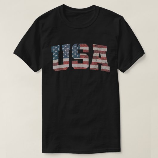 USA Flag T-Shirt Patriodic th July America (Design vorne)