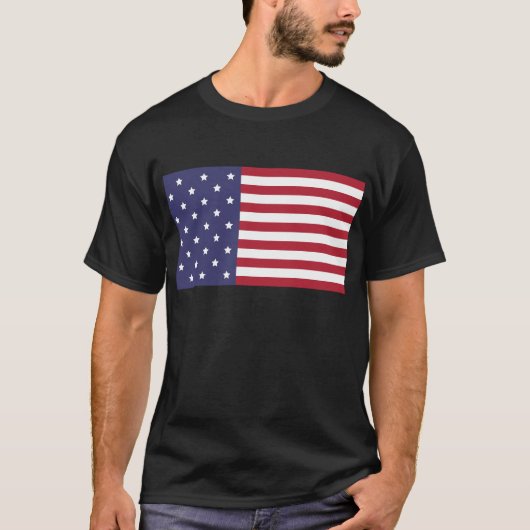 USA Flag T - Shirt - Patriotic American Pride T-Sh (Vorderseite)