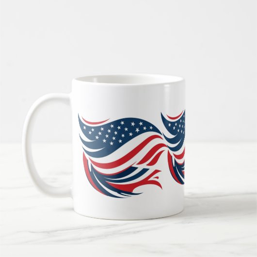 USA FLAG TASSE (Links)