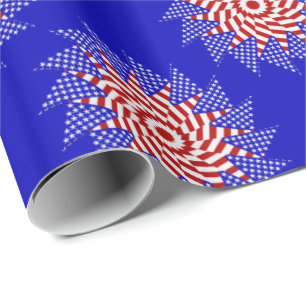 USA Flag Teabag Falten s12B-GIFT WRAPPING PAPER Geschenkpapier