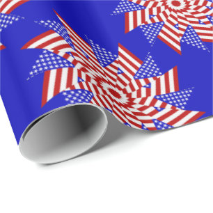 USA Flag Teabag Falten s13B-GIFT WRAPPING PAPER Geschenkpapier