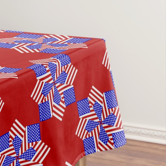 USA FLAG-TEABAG FOLDING S9R-52x70 TABLECLOTH Tischdecke (Beispiel)