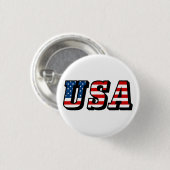 USA Flag Text Button (Vorne & Hinten)