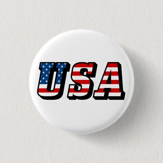 USA Flag Text Button (Vorderseite)