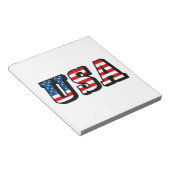 USA Flag Text Notepad Notizblock (angewinkelt)