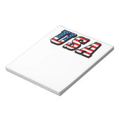 USA Flag Text Notizblock (Rotiert)