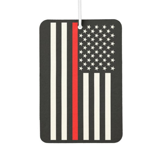 USA Flag The Thin Red Line Theme Autolufterfrischer (Vorderseite)