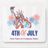USA Flag Theme Custom 4. Juli Business Mousepad (Vorne)