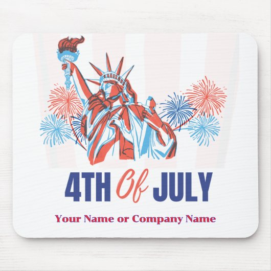 USA Flag Theme Custom 4. Juli Business Mousepad (Vorne)