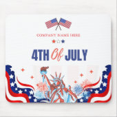 USA Flag Theme Custom 4. Juli Business Mousepad (Vorne)