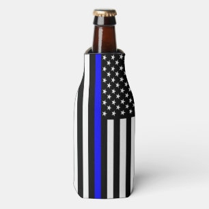 USA Flag Thin Blue Line Symbolic Memorial über ei Flaschenkühler