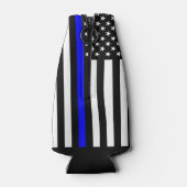 USA Flag Thin Blue Line Symbolisches Memorial auf Flaschenkühler (Rückseite)