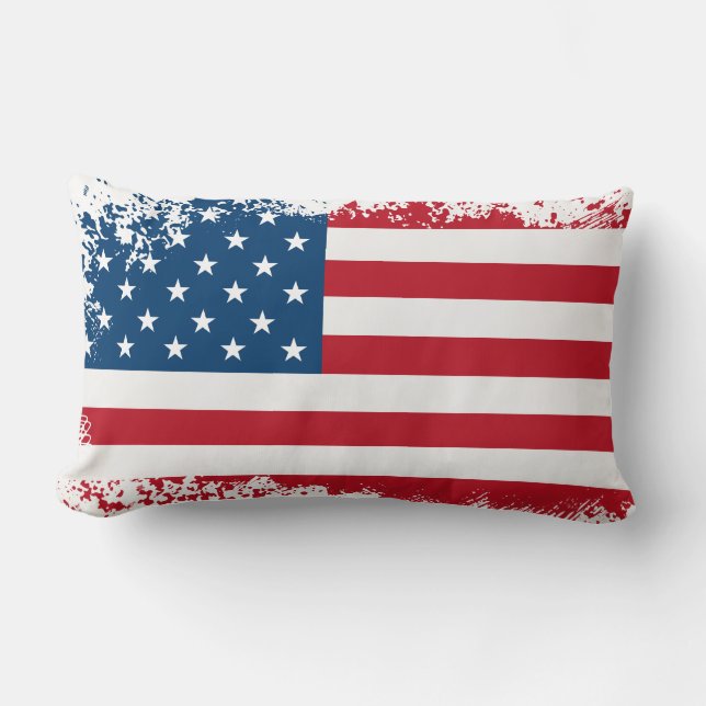 USA Flag Throw Kissen (Vorderseite)