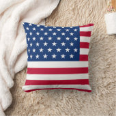 USA Flag Throw Pillow – Patriotic American Home de Kissen (Decke)