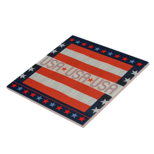 USA Flag Tile Fliese (Seite)