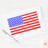 USA Flag Totally Printed Rechteckiger Aufkleber (Umschlag)
