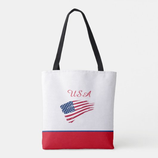 USA Flag Tote Bag Tasche (Rückseite)