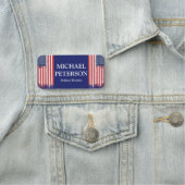 USA FLAG treibt eine politische Kampagne für polit Namensschild (Beispiel)