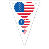 Usa Flag Triangle Party Bunting Banner (Zweite Fahne)