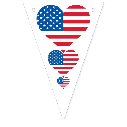Usa Flag Triangle Party Bunting Banner (Zweite Fahne)