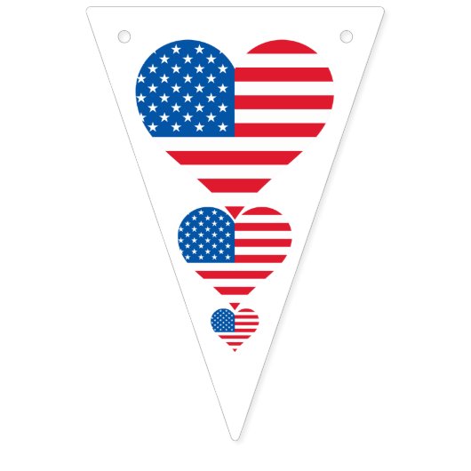 Usa Flag Triangle Party Bunting Banner (Erste Fahne)