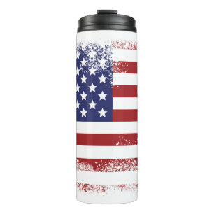 USA Flag Tumbler Thermosbecher