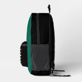 USA Flag und Lacrosse Bats Green Black personalisi Bedruckter Rucksack (Rechts)