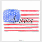 USA Flag US Flagge Aufkleber (Blatt)