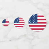 USA Flag US Flagge Konfetti (Rückseiten)
