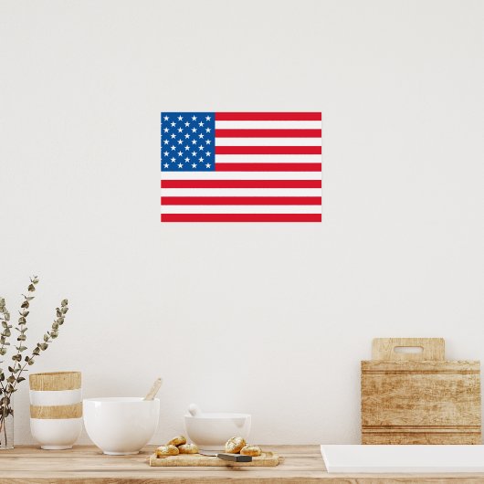 USA Flag US Flagge Poster (Küche)