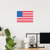 USA Flag US Flagge Poster (Heimbüro)
