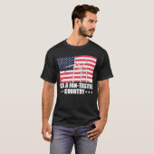 USA Flag USA A Fan Tastic Country T-Shirt (Vorne ganz)