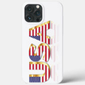 USA Flag USA Case-Mate iPhone Hülle (Rückseite)