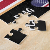 USA Flag & USA Land / Vereinigte Staaten Puzzle (Seite)