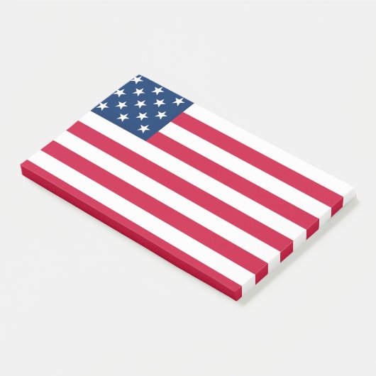 USA Flag USA Post-it Klebezettel (angewinkelt)